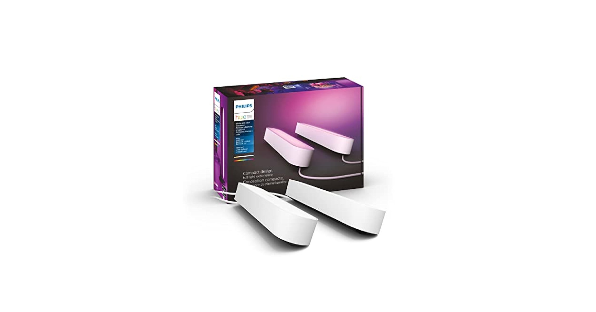 その他 Philips Hue Starter Set Play Light bar Philips Hue Smart Play Light Bar Base Kit, Black - White